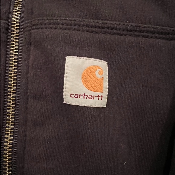 Men’s Black Carhartt Zip-up Fleece Jacket - Picture 2 of 4